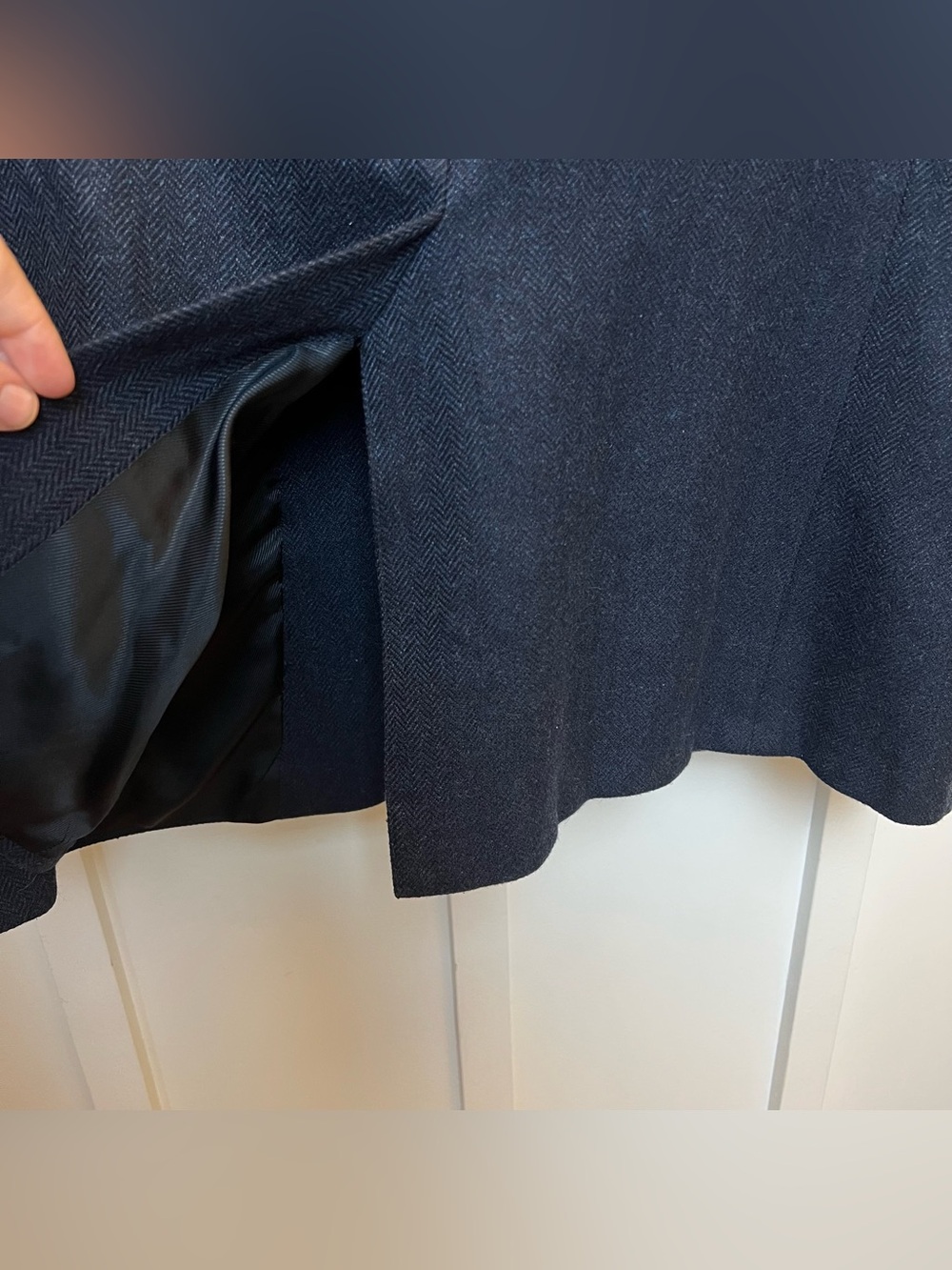Burberry USA Union Made Kensington 100% Cashmere Navy Sport Coat Blazer Siz 42 R - Picture 6 of 14